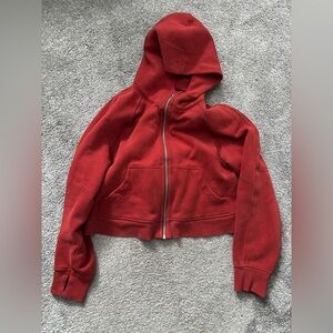 Women's cropped full zip scuba lululemon